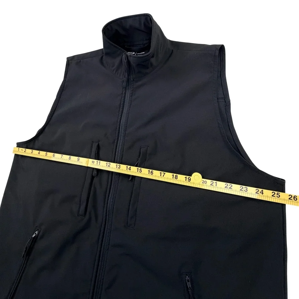 Rothco Military Tactical Soft Shell Vest Men XL Black Utility Workwear‎ Full Zip